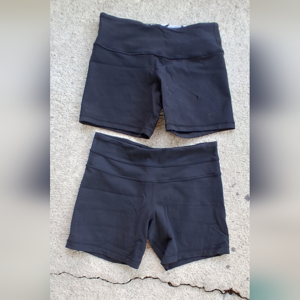 lululemon athletica Classic Black Bike Shorts